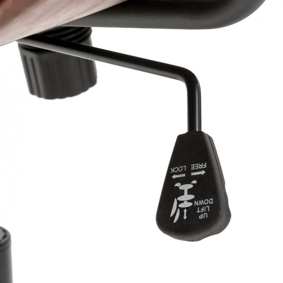 Glitzhome Glitzhome Russet Leatherette Adjustable Swivel Desk Chair/Task Office Chair