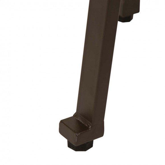 Glitzhome Glitzhome S/2 29.92"H Rustic Steel Pub Bar Stools With Elm Wood Top