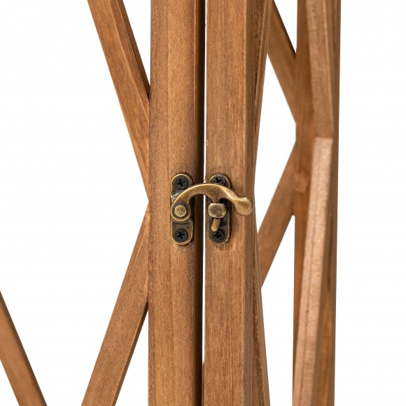 Glitzhome Glitzhome S/2 Farmhouse Diamond Wood/ Metal Antique Lanterns