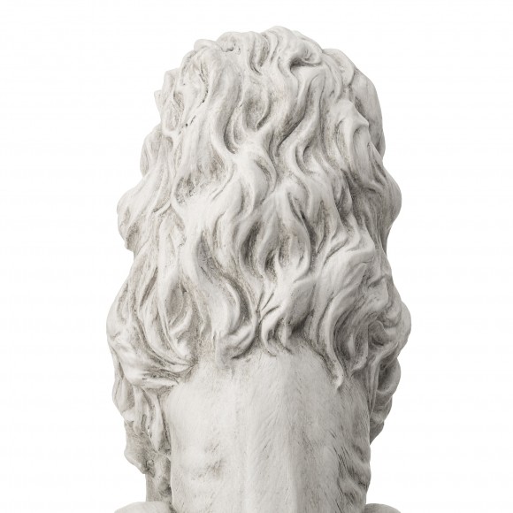 Glitzhome Glitzhome Set Of 2 -20.75"H MGO White Guardian Sitting Statue