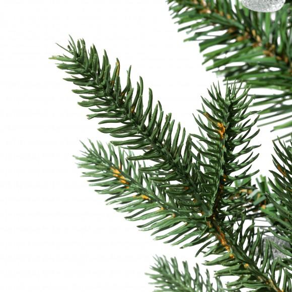 Glitzhome Glitzhome Set Of 2 9ft Pre-Lit Greenery Christmas Garland With 50 C4 Strawberry LED Lights And Timer 9 Functional Warm White/Multi-color Remote Controller