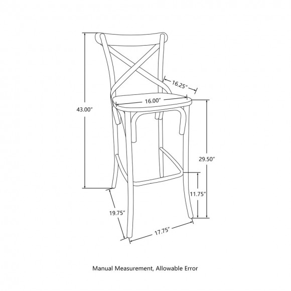 Glitzhome Glitzhome Set Of 2 Black Steel Bar Chairs And A Square Top Pub Table (3-Piece)
