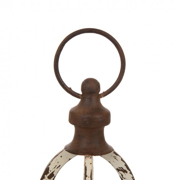 Glitzhome Glitzhome Set Of 2 Farmhouse Rustic Metal Lantern (Large And Small)