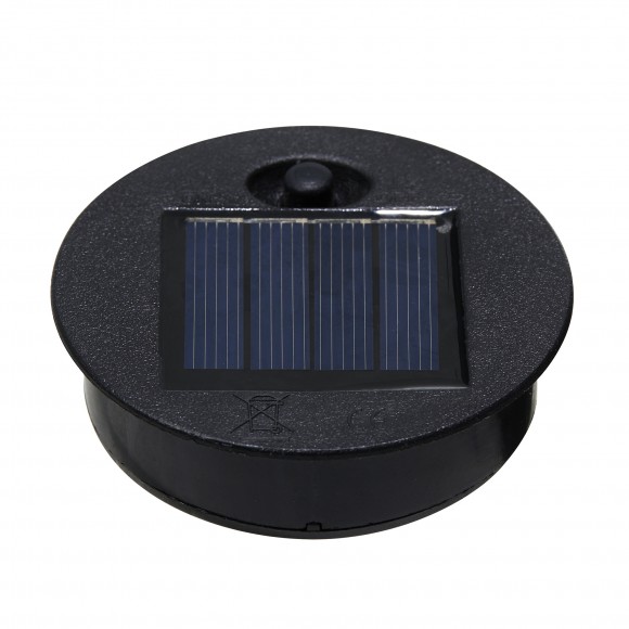 Glitzhome Glitzhome Set Of 2 Metal Cutout Pattern Solar Powered Lantern With LED Light Laser Plate And Stake Hook (KD)