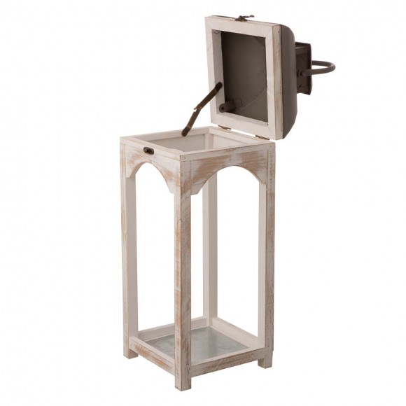 Glitzhome Glitzhome Set Of 2 Modern Farmhouse Wooden Lantern