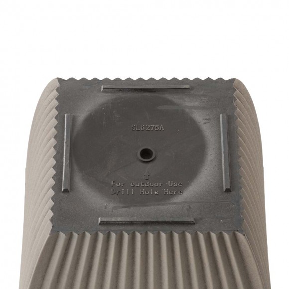 Glitzhome Glitzhome Set Of 2 Oversized Eco-Friendly PE Faux Concrete Square Fluted Pot Planter