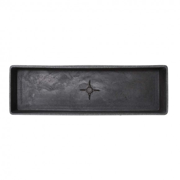 Glitzhome Glitzhome Set Of 2 Oversized Eco- Friendly PE Oversized Faux Marble Rectangle Planter
