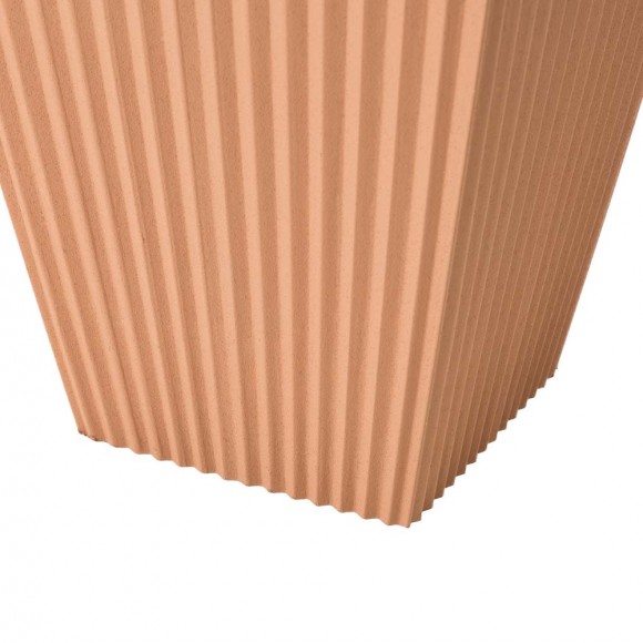 Glitzhome Glitzhome Set Of 2 Oversized Eco-Friendly PE Terracotta Tapered Tall Fluted Pot Planter