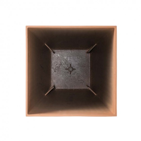 Glitzhome Glitzhome Set Of 2 Oversized Eco-Friendly PE Terracotta Tapered Tall Fluted Pot Planter