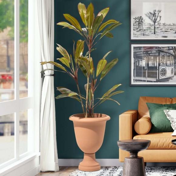 Glitzhome Glitzhome Set Of 2 Oversized Eco-Friendly PE Terracotta Urn Planter