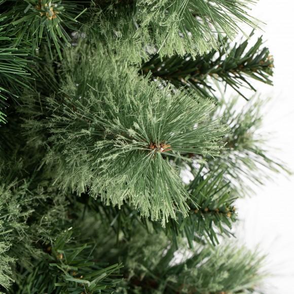 Glitzhome Glitzhome Set Of 3 5ft/6ft/7ft Green Cashmere Pine Christmas Porch Tree With Pinecones 90/130/200 Warm White/Multi-color Lights 9 Function W/Remote Control