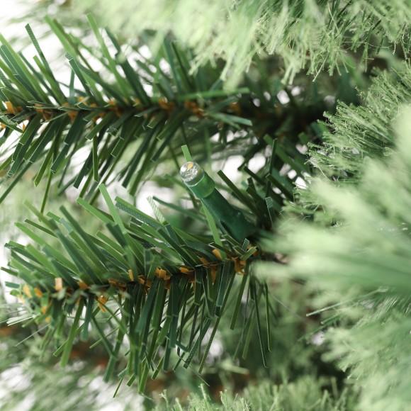 Glitzhome Glitzhome Set Of 3 5ft/6ft/7ft Green Cashmere Pine Christmas Porch Tree With Pinecones 90/130/200 Warm White/Multi-color Lights 9 Function W/Remote Control