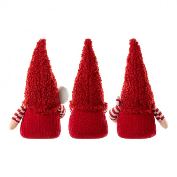 Glitzhome Glitzhome Set Of 3 Fabric JOY Christmas Gnome Decor