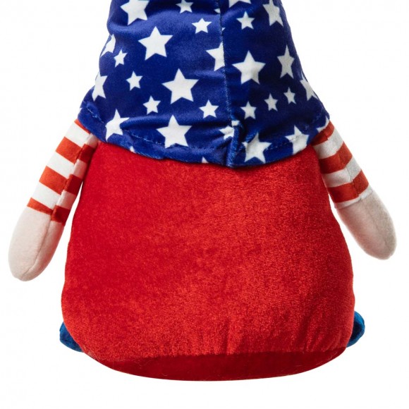 Glitzhome Glitzhome Set Of 3 Fabric Patriotic/Americana Gnomes Table Décor