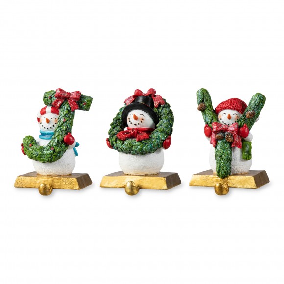 glitzhome Glitzhome Set of 3 Resin JOY Stocking Holders