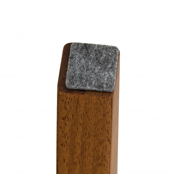 Glitzhome Glitzhome Set Of 4 Mid-Century Modern Brown Leatherette Solid Back Dining Chair With V-shaped Solidwood Legs