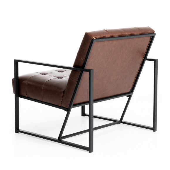 Glitzhome Glitzhome Set Of 4 Modern Coffee Thick Leatherette Accent Chair Accent Stool 2 Chairs 2 Stools