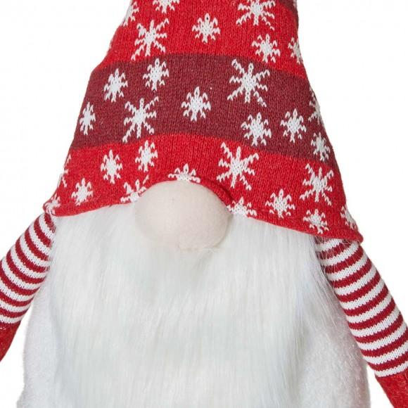 Glitzhome Glitzhome Telescoped Fabric Christmas Gnome Standing Décor