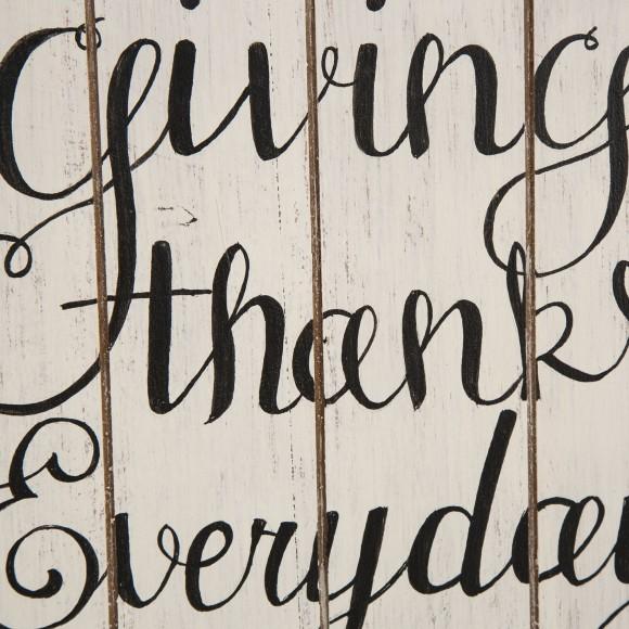 Glitzhome Glitzhome Thanksgiving Wall Decorations Farmhouse Wooden Wall Decorative Sign Round Hanging Thanksgiving Wall Art