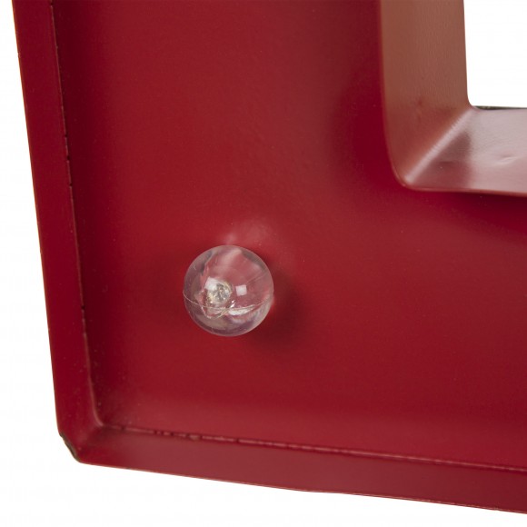 Glitzhome Glitzhome Vintage Marquee LED Lighted Letter D Sign Battery Operated Red