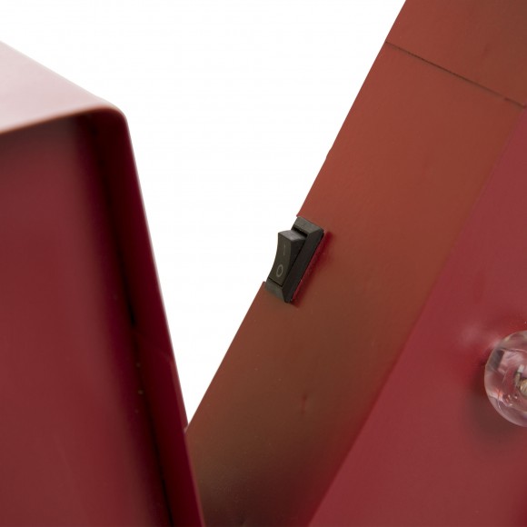 Glitzhome Glitzhome Vintage Marquee LED Lighted Letter K Sign Battery Operated Red