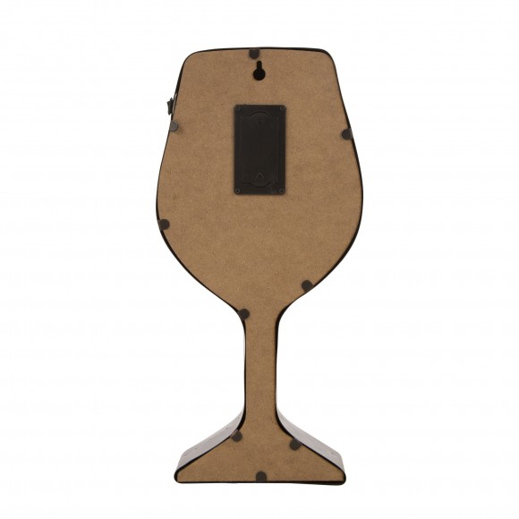 Glitzhome Glitzhome Vintage Marquee LED Lighted Wine Glass Sign Wall Decor Battery Operated Blue