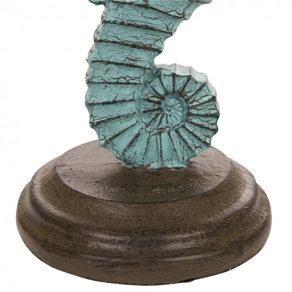 Glitzhome Glitzhome Vintage Seahorse Style Novelty Table Lamp With Burlap Shade
