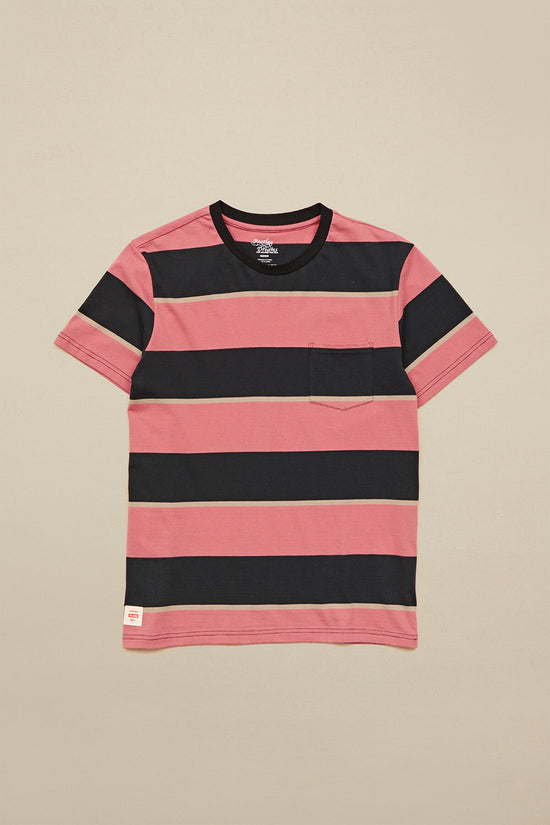 Globe Bootleg Dreams Stripe Tee - Red Smoke