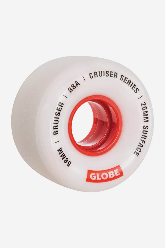 globe Bruiser - White/Red/58