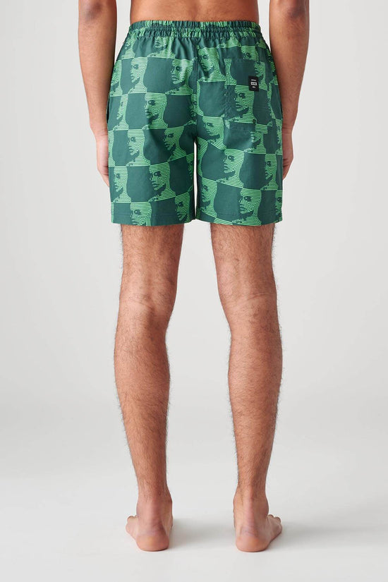 Globe Circuits Poolshort - Night Green