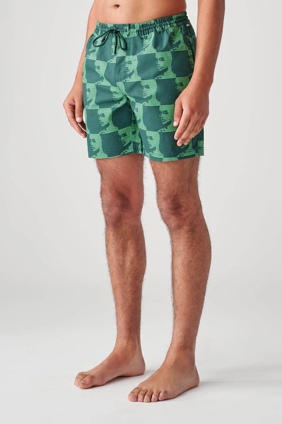 Globe Circuits Poolshort - Night Green