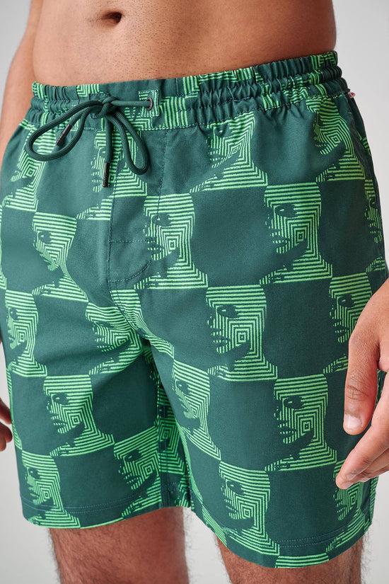 Globe Circuits Poolshort - Night Green