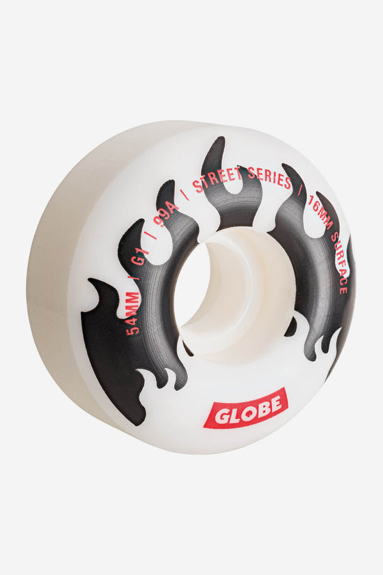 globe G1 Street Wheel - White/Black/Flames