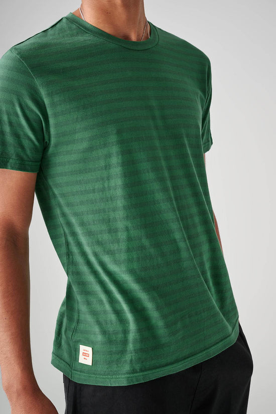 Globe Horizon Striped Tee - Palm
