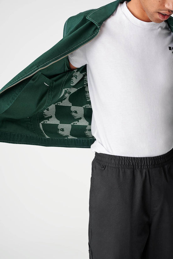 Globe Off Course Twill Jacket - Night Green