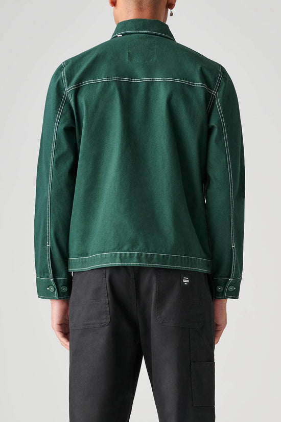 Globe Off Course Twill Jacket - Night Green