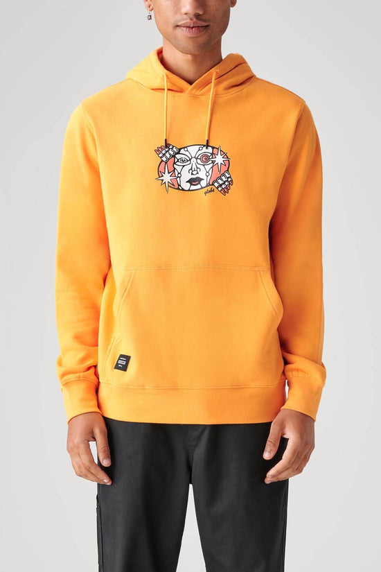 globe Peeking Out Hoodie - Zest