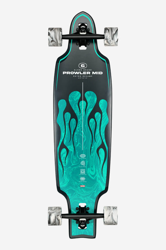 globe Prowler Mid - Green Flames