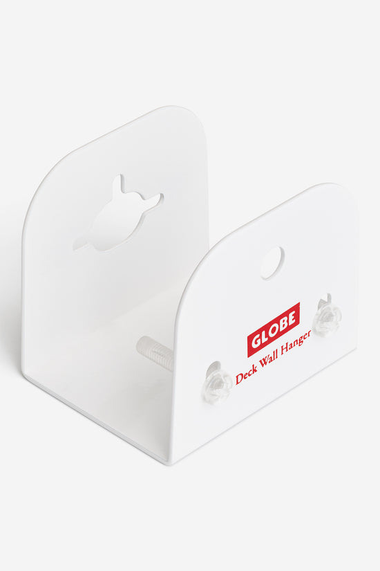 globe Skateboard Deck Wall Hanger - White