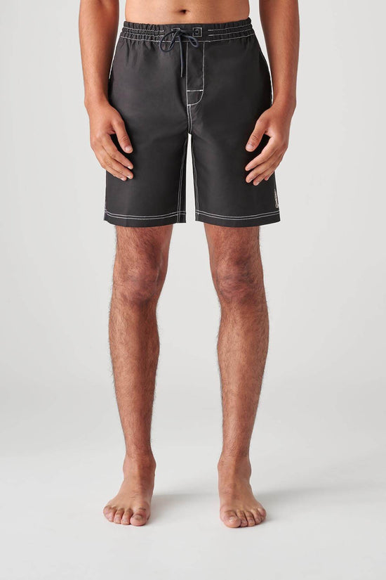 globe Smashed Poolshort - Black