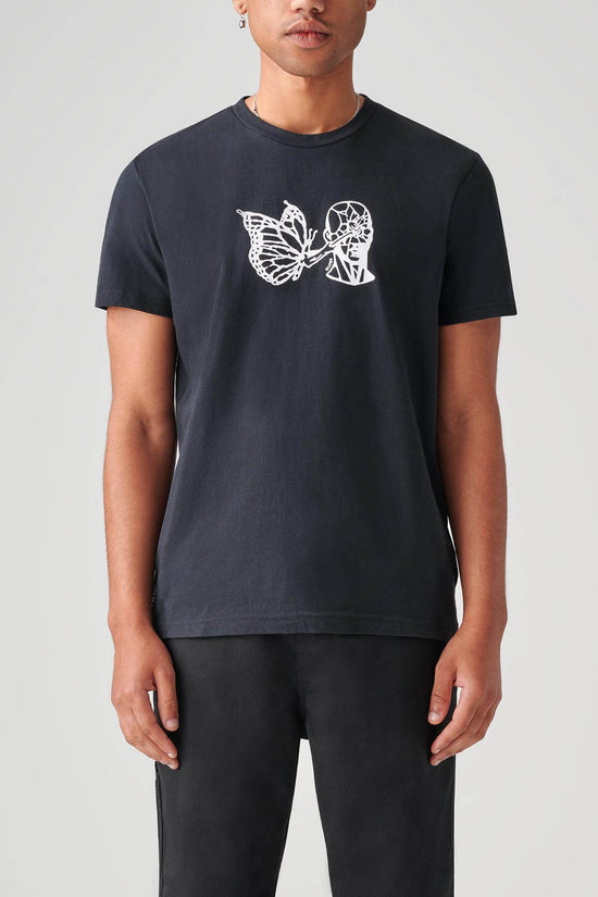 globe Smashed Tee - Black