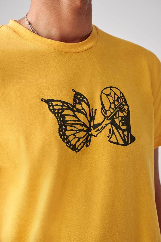 Globe Smashed Tee - Zest