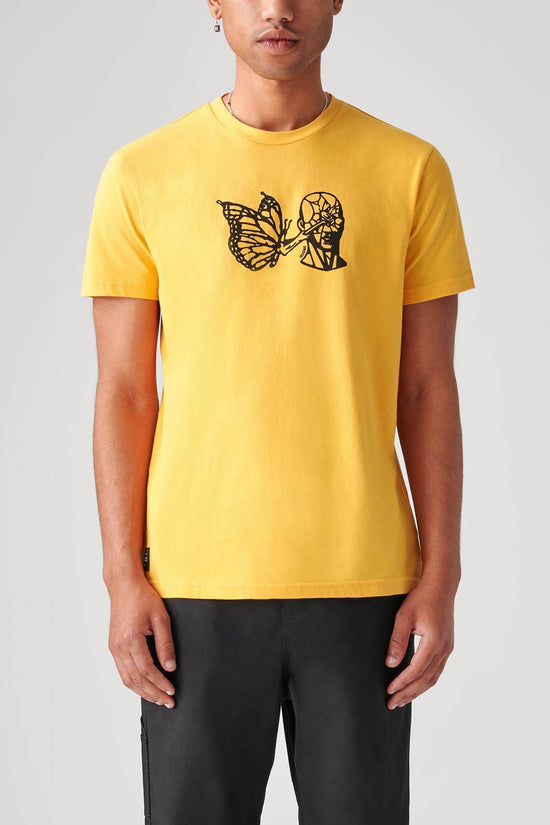 globe Smashed Tee - Zest