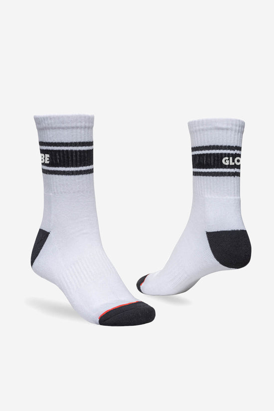 Globe Triple Stripe Crew Sock 5 Pack - Assorted
