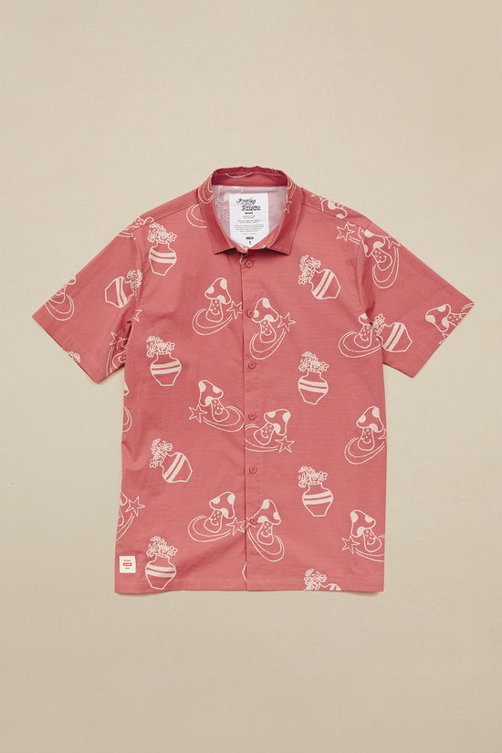Globe Underground Holiday SS Shirt - Red Smoke