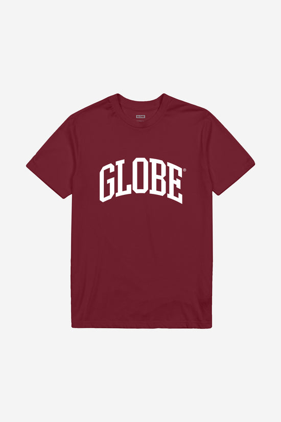 globe Varsity Tee - Cranberry