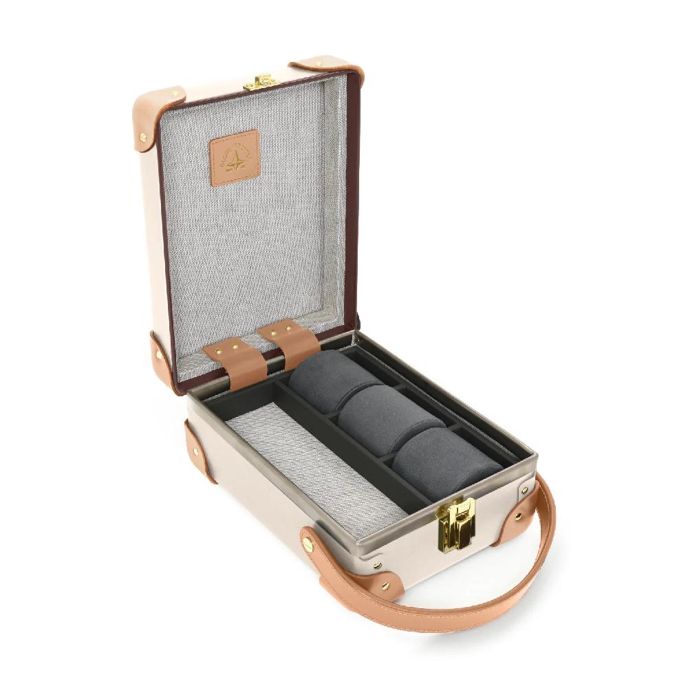 globe trotter Safari 3-Slot Watch Case