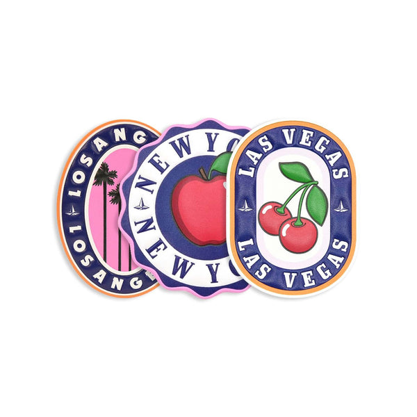 Globe Trotter Sticker Set North America X3