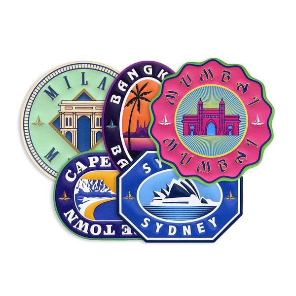 Globe Trotter Sticker Set Wayfarer X5