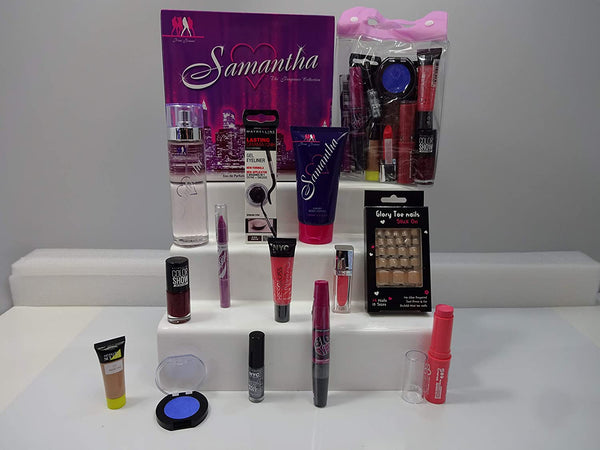 Globe Trotter 12pc Make Up & Perfume Hamper Bundle For Women Samantha 2pc Perfume Set Make Up Toe Nails